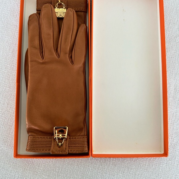 💛Hermes Kelly and Constance Gloves in a stunning brown Lambskin Leather - Picture 13 of 13